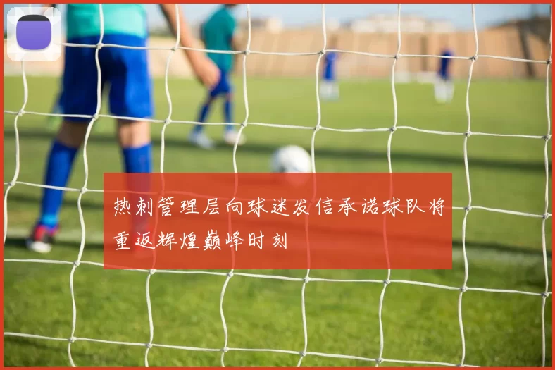 热刺管理层向球迷发信承诺球队将重返辉煌巅峰时刻